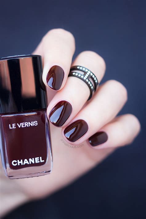 chanel rouge noir gel|chanel noir rouge nail polish.